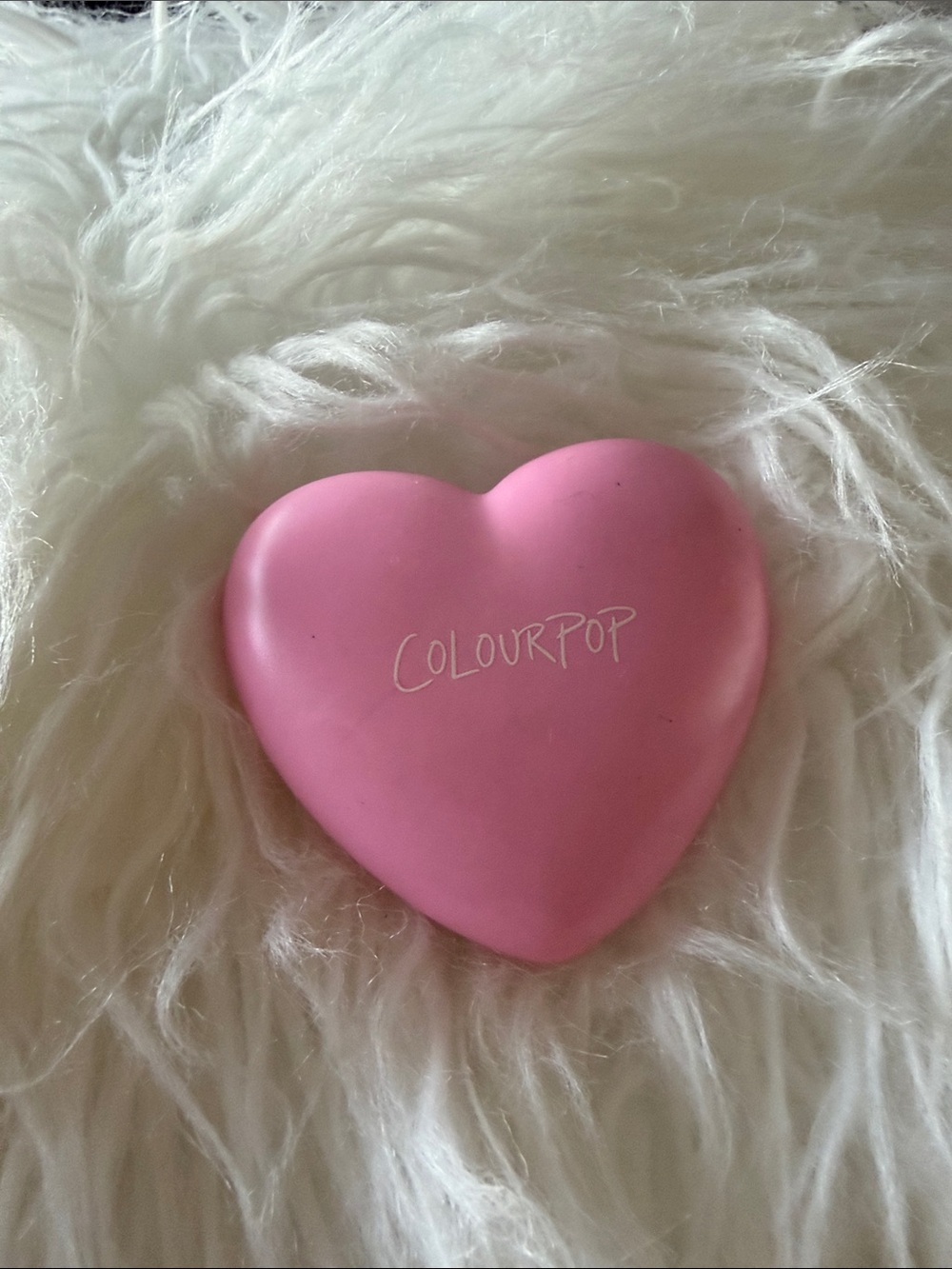 ColourPop Pink Heart Makeup Compact color: hot to touch